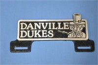 Danville Dukes alum plate topper, age unknown