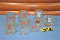 Vintage asst'd size B-K Root Beer heavy glass mugs