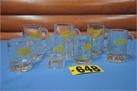 Vintage Frostop Root Beer heavy glass mugs