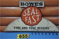 Vintage Bowes "Seal Fast" embossed store display
