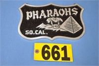 Pharaohs So Cal alum plaque, 9" x 5 3/4"