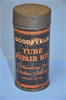 Early GoodYear tin tube repair kit, no contents