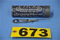 Circa 1919 Urich's NO 21 "Balloon" tire repair kit