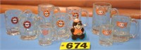 A & W Root Beer glass mugs