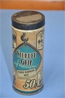 Circa 1933 "Sturdee Grip" tin tube repair kit