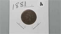 1881 Indian Head Cent rd1004