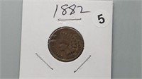 1882 Indian Head Cent rd1005