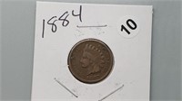 1884 Indian Head Cent rd1010