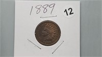 1889 Indian Head Cent rd1012