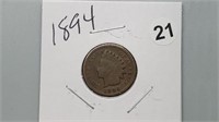 1894 Indian Head Cent rd1021