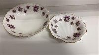 Royal Albert Sweet Violets Bone China bowls