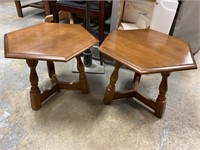 Set of 2 vilas solid wood end tables