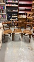 Set of 3 "Fischel" Antique chairs