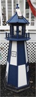 Lot #1828 - Solar Powered 4ft garden lighthouse
