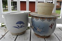 Lot #1830 - Selection of flower pots and planters