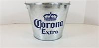 Corona Extra Beer Ice Bucket Galvanized Metal