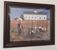 Lot #1862 - Framed photo of barn 18” x 23”