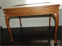 Lot #1904 - Oak finish showcase table