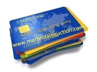CREDIT CARDS WILL BE PROCESSED AT END OF AUCTION-