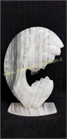 White Onyx Mother & Child Sculpture