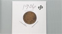 1906 Indian Head Cent rd1056