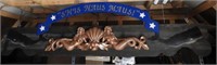 Lot #1985 - Wooden Nude Mermaid “Shis Haus Maus"