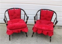 Pair of ornate chairs