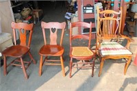 Assortment of 4 Chairs