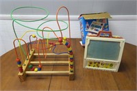 Vintage Fisher Price School Days Play Desk & More