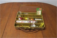 Plano Magnum Tackle Box & Vintage Lures, Bobbers
