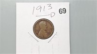 1913d Wheat Cent rd1069