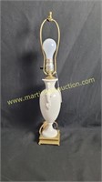 Vintage DAV ART Ceramic White Lamp