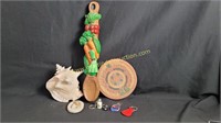 Trinkets & Decor Lot - Sea Conch & More