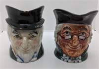 2 Collector Toby Mugs, made in Occupied Japan