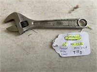 Stanley No.1536 6" Crescent Wrench (rare)