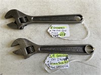 Diamond 6", J.P.Danielson Co. 6" Crescent Wrenches