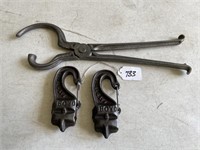 Boyd Cast Iron Wedge Clamps, Cast Iron Bunion Tool