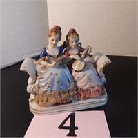 GIRLS RELAXING ON A BENCH FIGURINE 5 IN