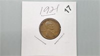 1921 Wheat Cent be2017