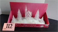 BATTERY OPERATED SNOW SCENE 14X8