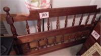 WOODEN SPINDLE BED 55 IN (WITH RAILS)