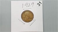 1929 Wheat Cent be2031