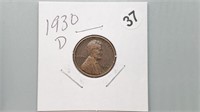 1930d Wheat Cent be2037