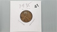 1935 Wheat Cent be2041