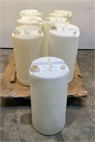 (7) 15 Gallon Plastic Barrels