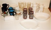 Pfaltzgraff Cups, Bowls, Coke Glasses,