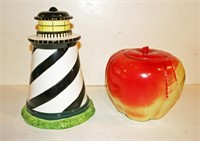 Lighthouse, Apple Cookie Jar