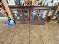 Buffet Cabinet w/Glass Doors & Glass Shelves