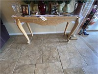 Light Wood Entry Table 48"L x 16-1/2"W x 27"H
