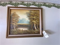 Cantrell Framed Painting Outdoor Scene